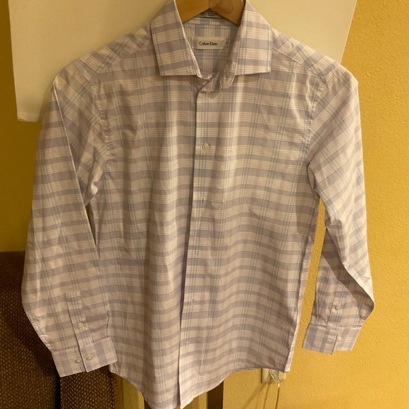 CALVIN KLEIN DRESS SHIRT BOYS - Picture 1 of 3